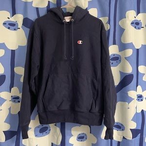 NAVY BLUE CHAMPION HOODIE